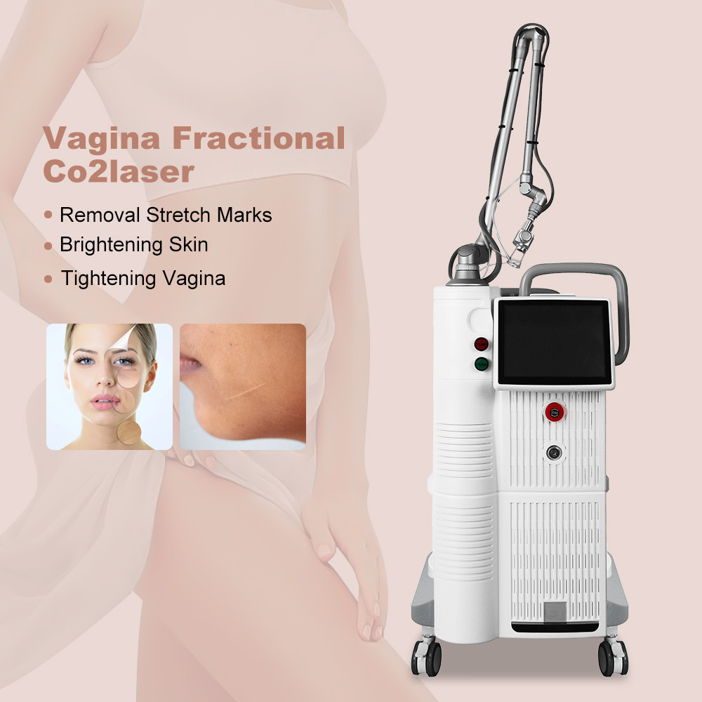 CV8 Newest Glass Tube Rf Tube Vertical Co2 Laser Fractional Machine Co2 Laser Beauty Equipment For Salon