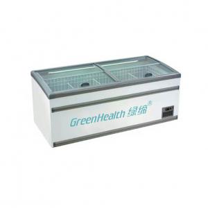 China Auto Defrost Commercial Display Freezer Top Sliding Door Copper Tube Condensing Unit on sale