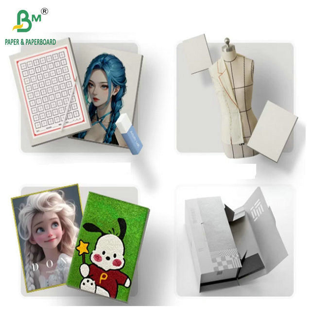 100% Recycled 1.2mm 1.5mm Durable Straw Board Greyboard For Drawing Pads A3 A4 