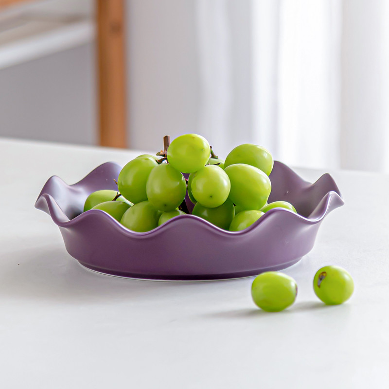 Salad Bowl European Luxury Home Decor Serving Dessert Bowls Snacks Sliver Stand Decorative Porcelain Fruit Bowl