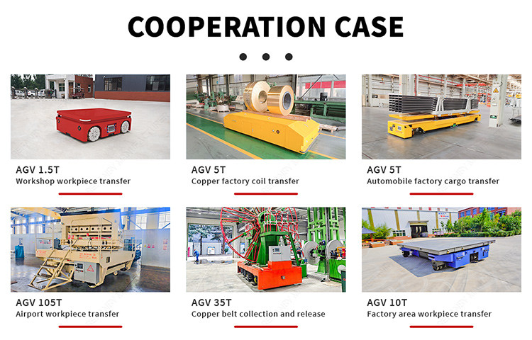 30T Intelligent Navigation System On AGV Robot Trackless Transfer Carts