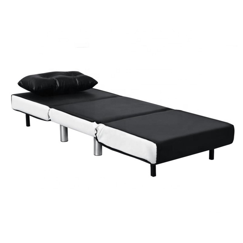 Pu Fabric Oem Odm Single Size Sofa Bed With Cushion