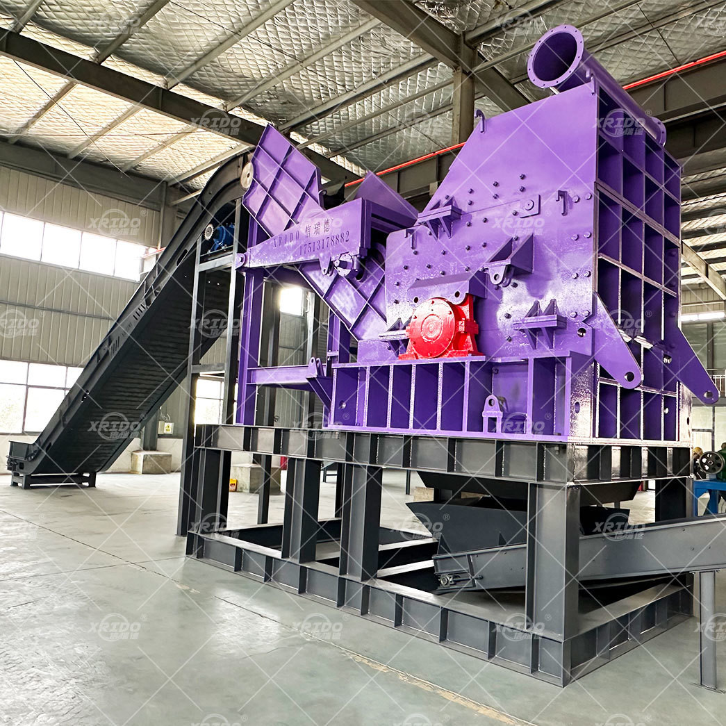 Air Condition Radiator Shredder Recycling Copper Aluminum Radiator Separator Line