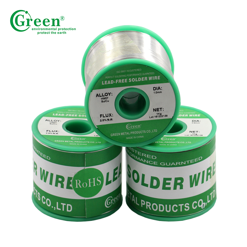 Silvery Grey Soldering Wire Material , Sn 99.3 / Cu0.7 Lead Free Solder Wire