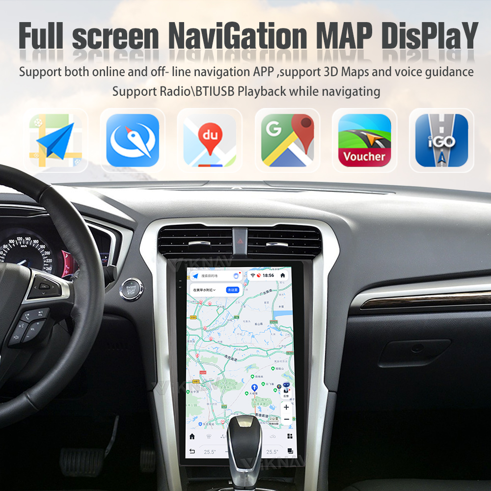 Wireless Android 11 Car Radio For Ford Mondeo 2013-2021 GPS Navigation
