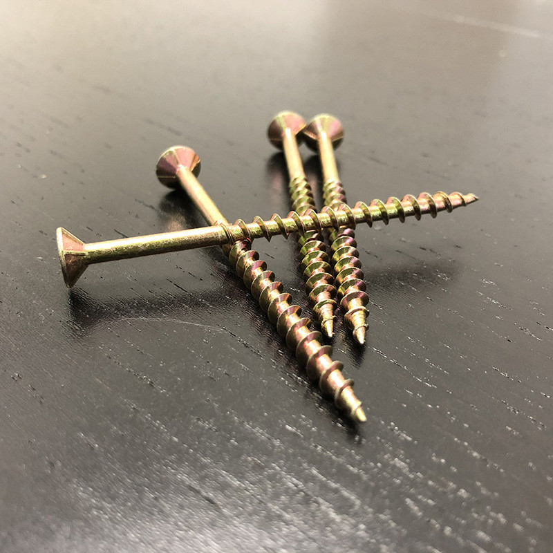 DIN7505 Zinc Plated Wood Deck Screws Countersunk Head Steel M4.0 x 75MM