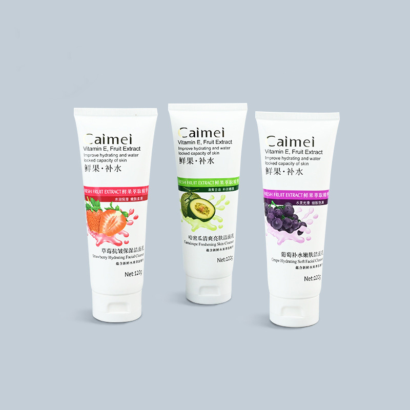 Customized Cosmetics Packaging White Matte Empty Plastic Soft Squeeze Tubes for Lotion and Cream 100% Sugarcane Material
