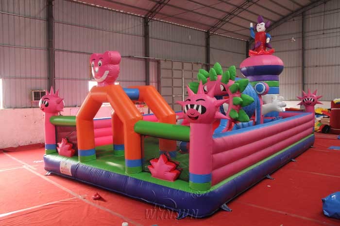 Flower Fairy Inflatable Fun City 0.9mm PVC Made For Festival Activities