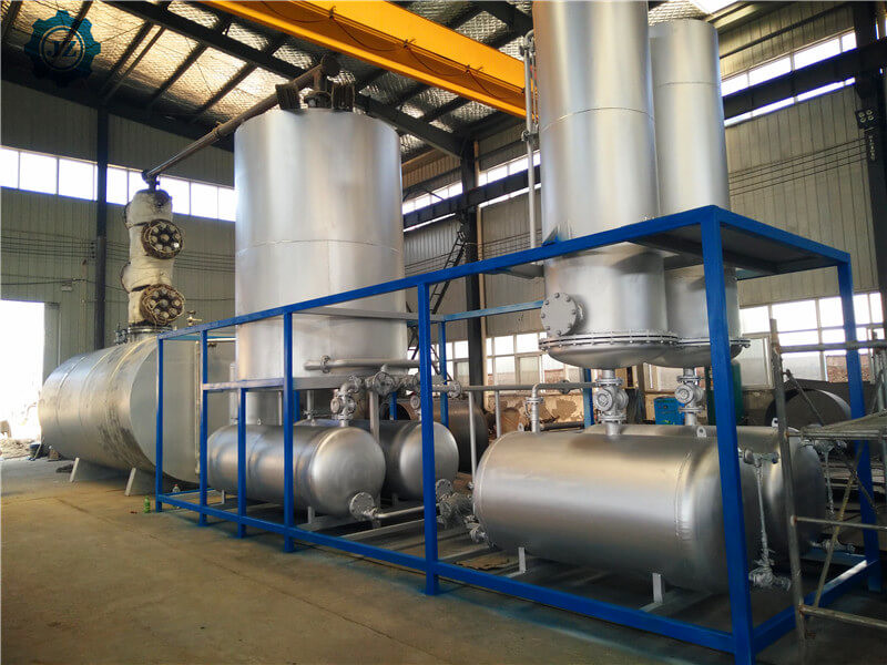 Low Sulphur 75%-80% Diesel Yield Used Oil Refining Waste Oil Distillation Machine