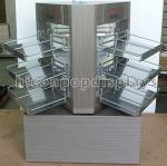 Desktop POP Merchandise Displays , Wooden Jewelry Display Stands