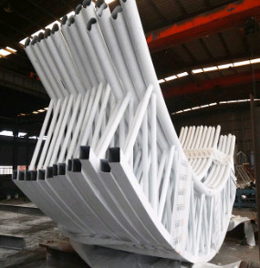 Light Tubular Steel Truss Rafter DIN 2615 For Warehouse