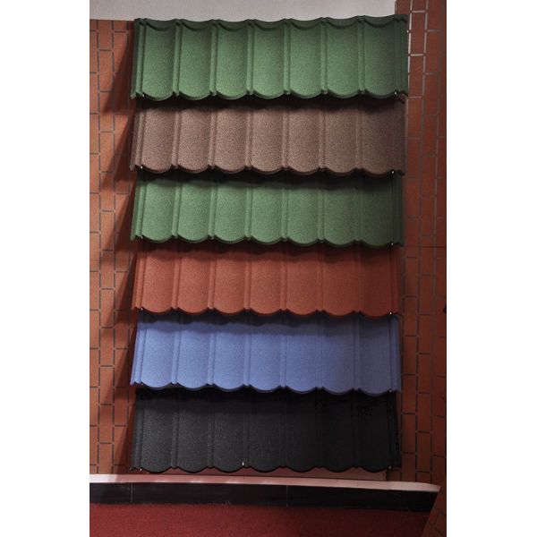 Stone Coated Metal Roofing 0.45mm Prepainted Galvanized Steel Bond Tile