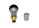 Tubeless Snap In Tire Valve TR413AC Aluminum Chrome Sleeve 209KPH 130MPH