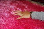 Very Sofy Polyester Silk Carpet Plain Shaggy Rug (9006)