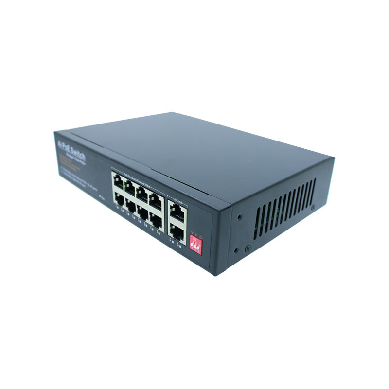 IEEE 802.3 Industrial Unmanaged POE Switch 8 100M Ports 2 100M Uplink Ports