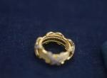 ODM 925 Silver 18K Gold Plated Ring Jewellery Zircon Eternity Band
