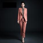 Professional Slim Fit Blazer for Ladies Office Women's Business Suits Two Pieces