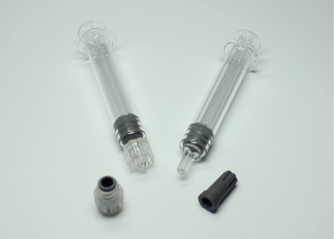 2.25ml Neutral Borosilicate Glass Syringe Luer Lock For Medical And Cosmetic