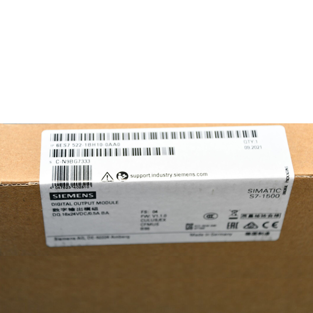 SIEMENS PLC SIMATIC S7-1500 DQ 16X24VDC/0.5A BA (25 MM) 6ES7522-1BH10-0AA0 SAFETY-ORIENTED SHUTDOWN