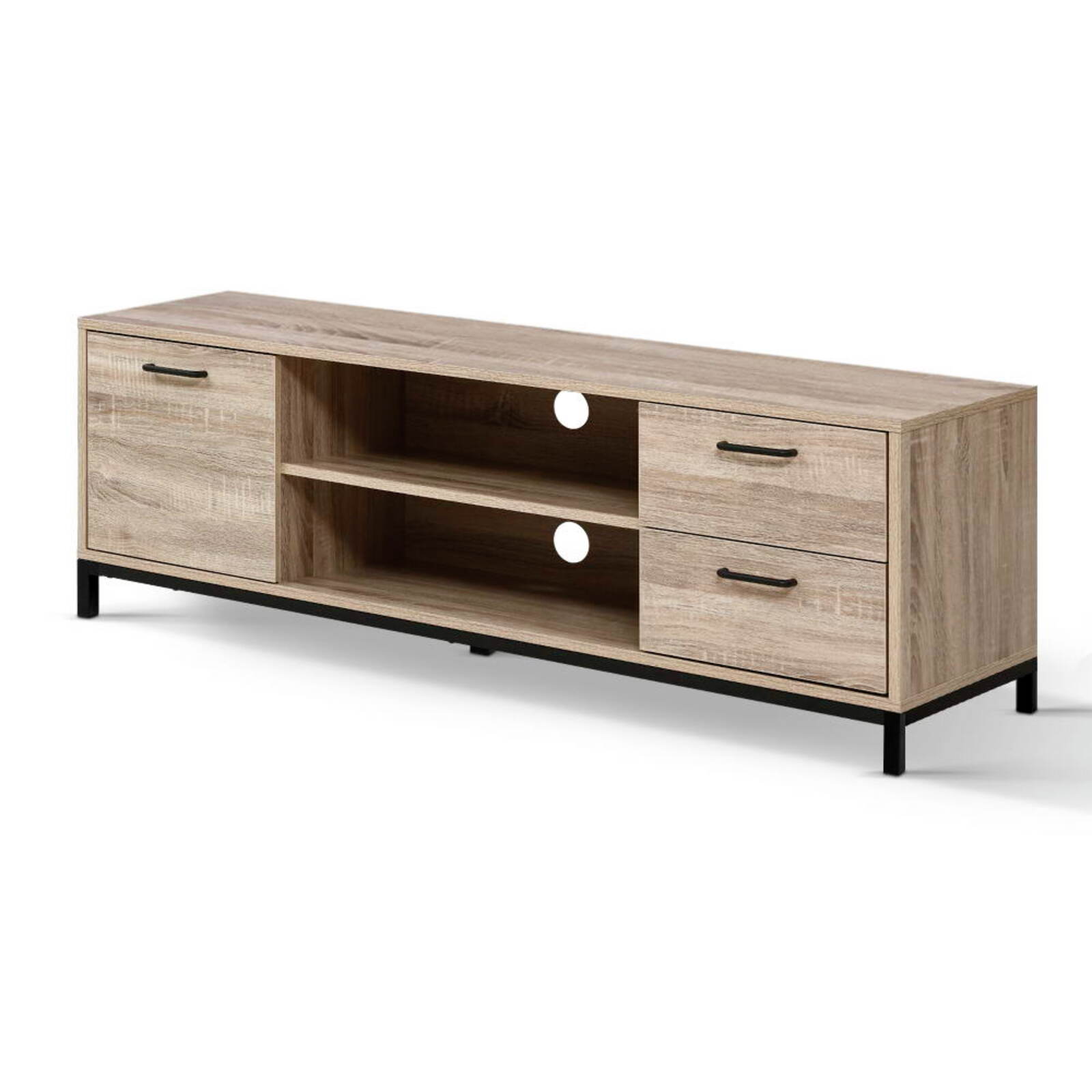 Custom Modern Design TV Rack for High End Wooden TV Wall Cabinet in Living Apartment