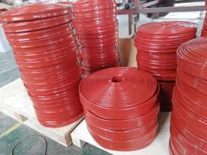 China Pipe Protection Silicone Rubber Coated Fiberglass Sleeve For Automobile And Electrical wholesale