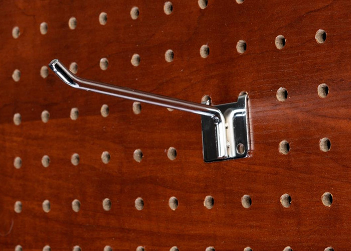 Indoor Supermarket 3.7mm MDF Pegboard With Hooks