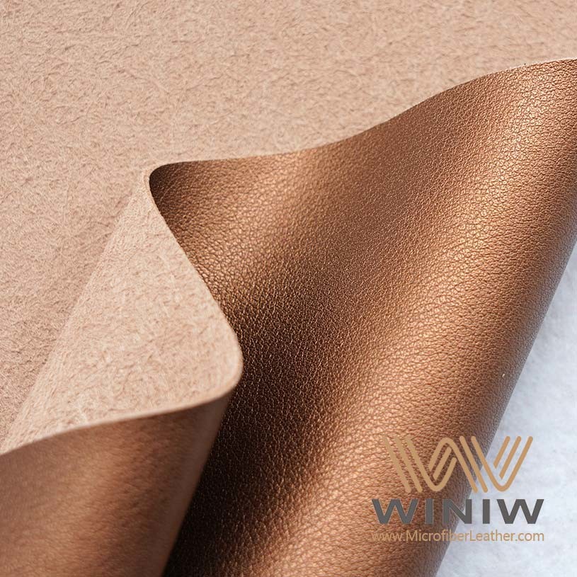 Leather Substitute Material Brown Faux Leather Upholstery Fabric for Handbags PVC Leather