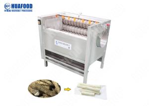 China Ce Certificate Brush Roller Potato Cleaning And Peeling Machine wholesale