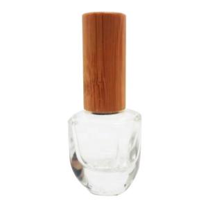 China 5ml 15ml 20ml Wholesale Glass Bottle With Bamboo Lid Nail Polish Bottle wholesale