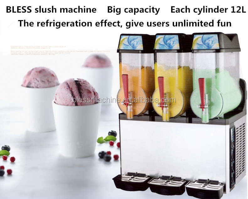 220V/50Hz Voltage Commercial Frozen Drink Slush Slushy Machine with Innovative Design