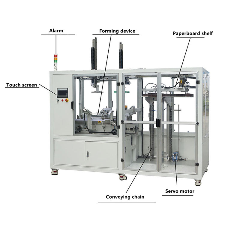 Whiteboard Automatic Carton Packing Machine Aircraft Cardboard Box Folding Machine