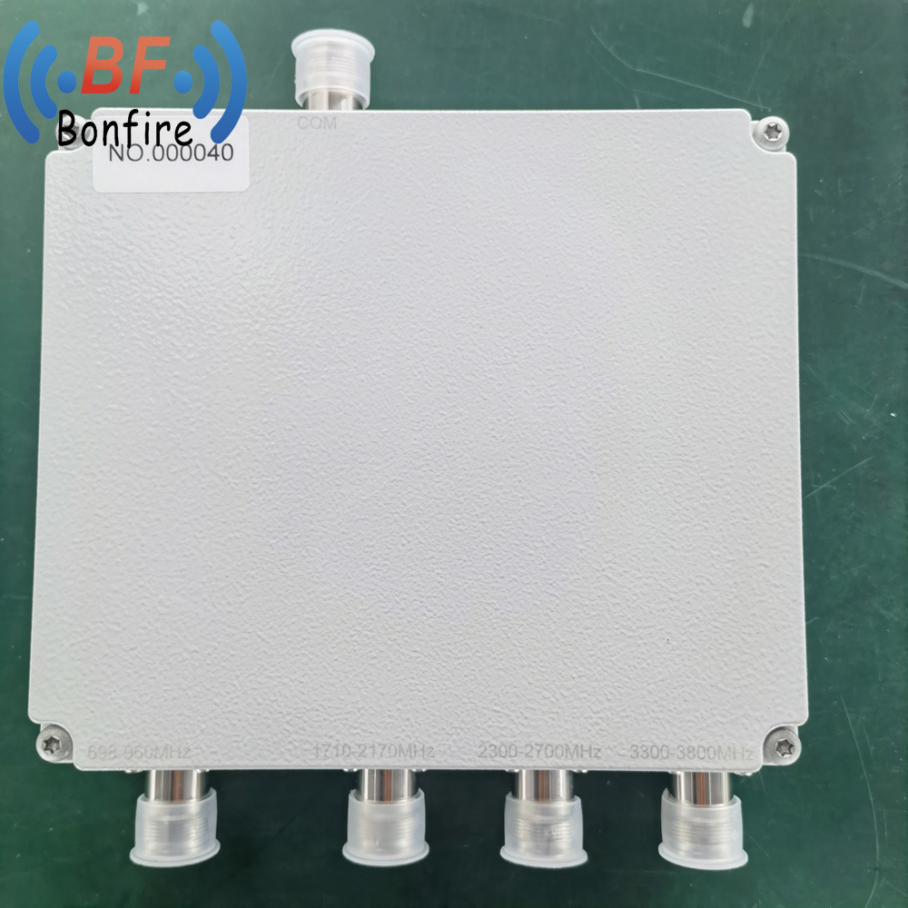 RF 1710-1880 1920-2170 2300-2400 2500-2700MHz GSM &amp; Dcs &amp; WCDMA DIN-Female Twin Band Triplexer Combiner