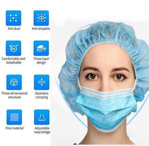 China Sanitary Disposable Earloop Face Mask Adjustable Nose Bridge Reliable wholesale