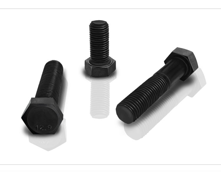 Class 10.9 Steel Black Zinc Plated Hex Bolts Class 10.9 Hex Head Screws DIN931 Hex Screws