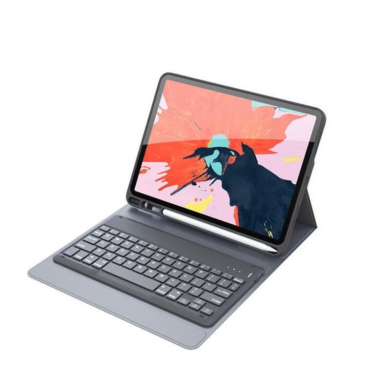 iPad Pro 11 2018 Wireless Keyboard Case, Bluetooth Keyboard Cover with Pencil Slot For iPad Pro 11 2018