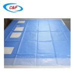 SMS Nonwoven Fabric Surgical Femoral Radial Angiography Drape For Hospitals And