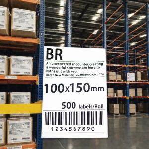 China Industrial Logistics Express Paper 100x150 Size Logistics Sheet for Packaging Labels wholesale