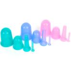 12pcs Vacuum Massage Facial Cupping Cup Food Grade Silicone Skin Gym Facial