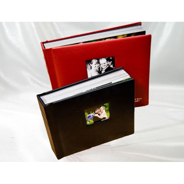 Quality Luxury Personalized Leather Storybook Professional Wedding Photo Albums 8 x 12 for sale