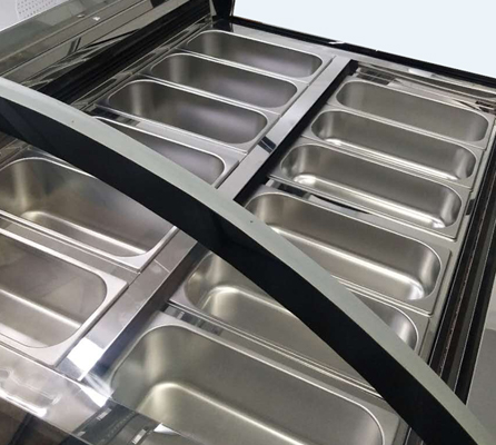 Commercial Refrigerated Ice Cream Display Fridge Freezer 1000L