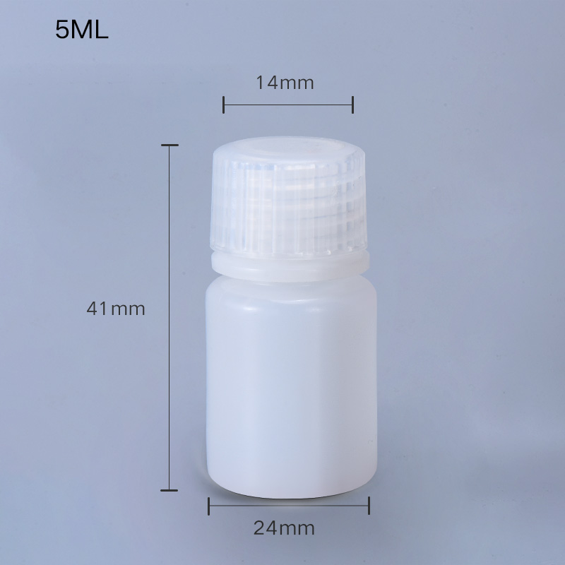 1L Transparent PP Thicken Plastic Chemical Reagent Lab Leakproof Bottles with Screw Lid