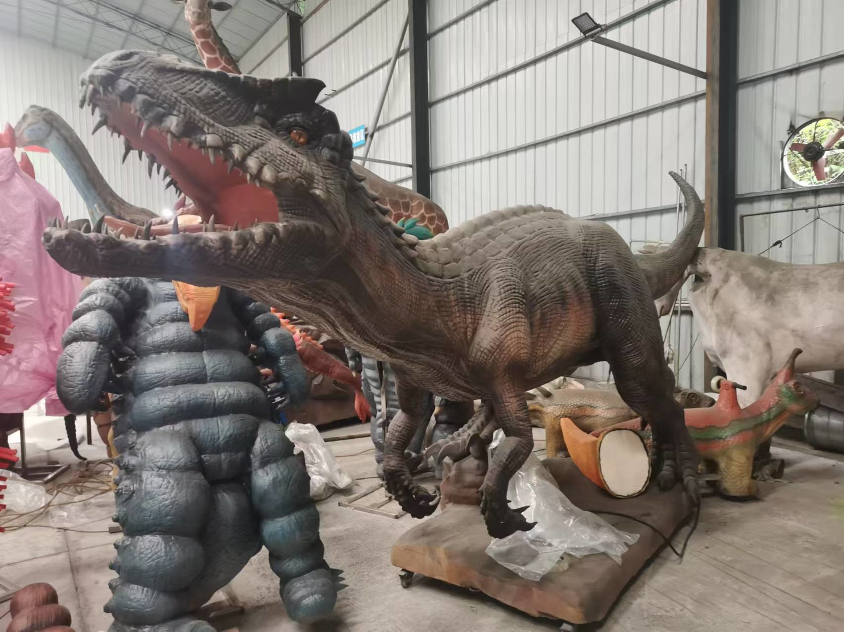 Theme Park Realistic Animatronic Dinosaur Indoraptor 6 Meters Length