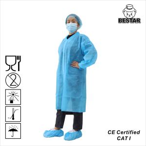 China SPP 6xl Large Medium Disposable Lab Coat Blue Yellow For Doctor Clinic wholesale
