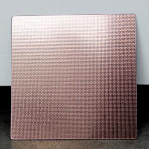 China SUS 304 grade 1219mmx2438mm Small diamond embossed stainless steel textured metal sheet for Restaurant Decoration wholesale