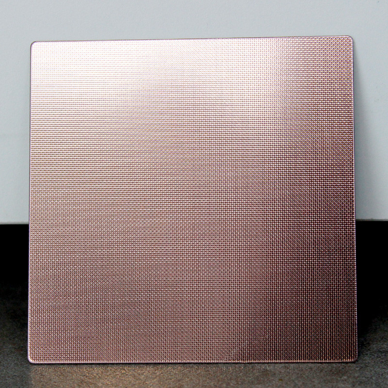 SUS 304 grade 1219mmx2438mm Small diamond embossed stainless steel textured metal sheet for Restaurant Decoration