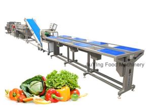 China Industrial 140mm/s Vegetable Processing Machines With Cutting Washing Dewatering wholesale