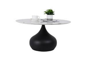 China Black Steel Frame CT-013 Marble Top Coffee Table wholesale