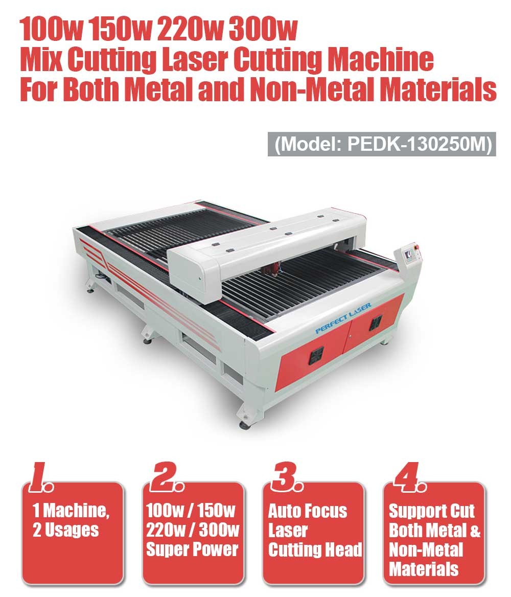 Big Format Mixed Laser Cutting Machine For Metal Plate / Acrylic Sheet
