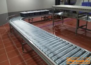China Cumulative 100mm Height 12mm Diameter Gravity Roller Conveyor wholesale