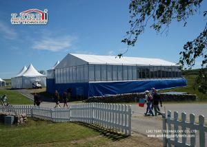 China Block Out White Marquee Tent With Glass Walls And ABS Walls For Outdoor Events wholesale